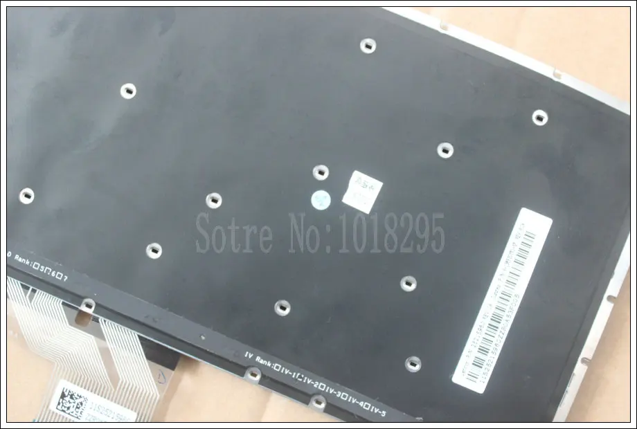 Imagem -03 - Teclado para Lenovo 25213144 25215960 V136520yk1 Teclado Portátil sp Espanhol Retroiluminado Teclado sem Moldura Novo sp