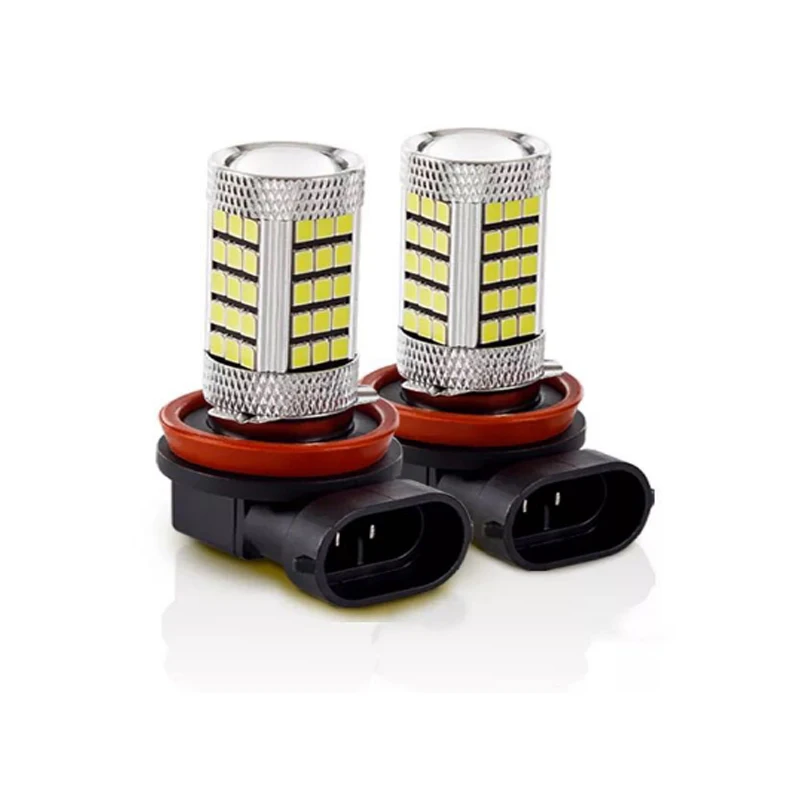 

20pcs Car Led H8 H11 2835 66 SMD Auto Front Fog Lamp Car DRL Driving Daytime Running Lamp Auto Leds Light White DC 12V