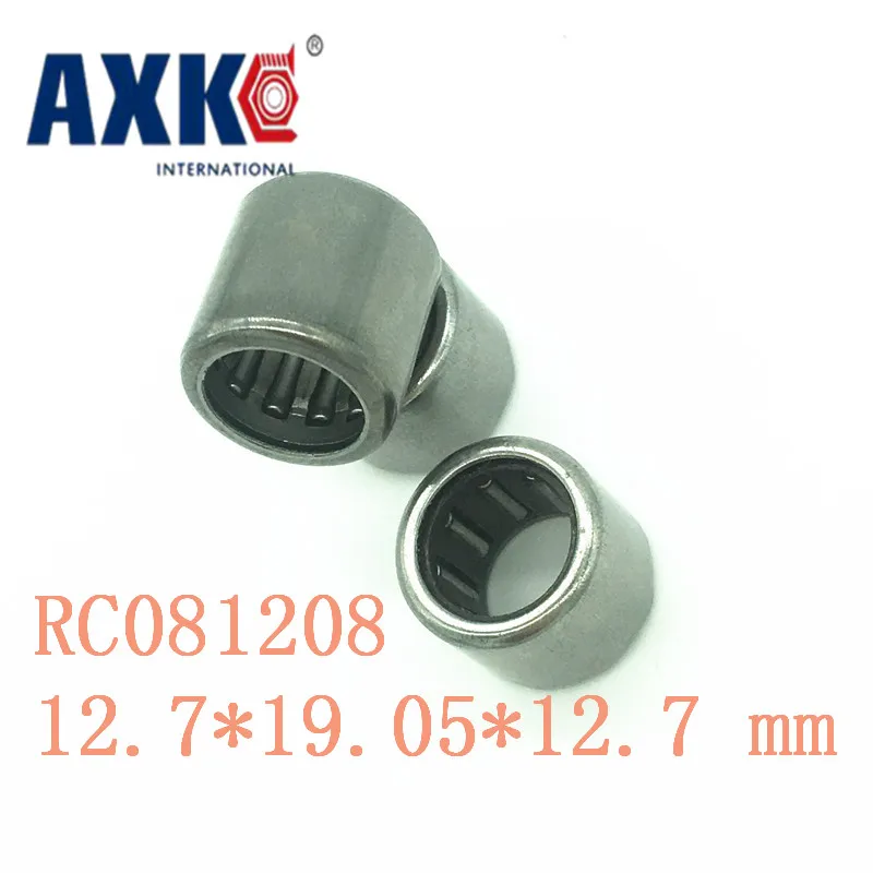 Axk 2PCS RC081208 One Way Drawn Cup Needle Bearing Inch Size 12.7x19.05x12.7mm Cam Clutches Back Stops for Industrial Use