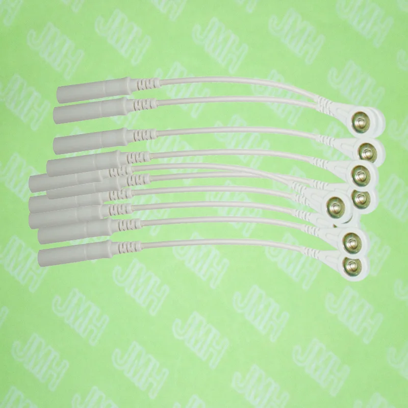 ECG and EKG cable electrodes adapter,use with 4.0 Banana shift to snap leadwires,10pcs in set.