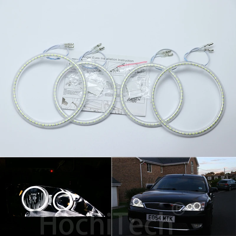 Ultra jasne SMD białe diody LED angel eyes zestaw świateł do jazdy dziennej DRL dla FORD Mondeo MK3 2001-2007 Car Styling