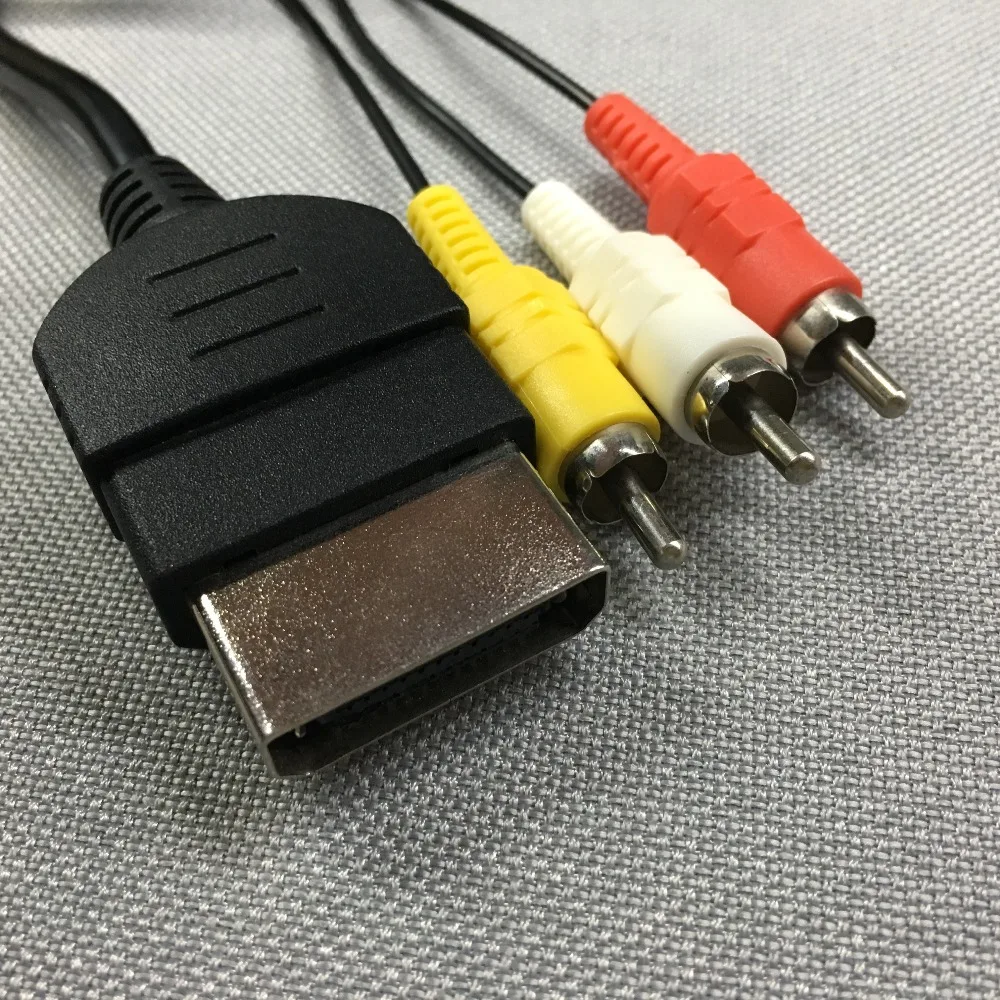 FZQWEG 1,8 m 6 ft AV Audio Video Verbund Kabel Adapter Stecker Konverter Komponente Kabel RCA Für XBOX CLASSIC 1 – Detail 2