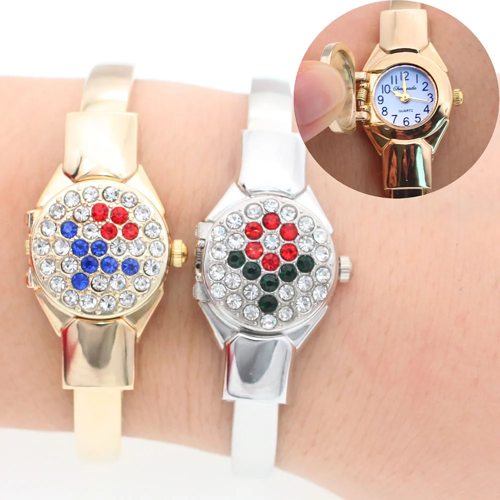 سوار ساعة كوارتز فاخرة عالية الجودة للنساء ساعة يد حريمي ساعة معصم للنساء سوار حريمي فستان ساعة كوارتز