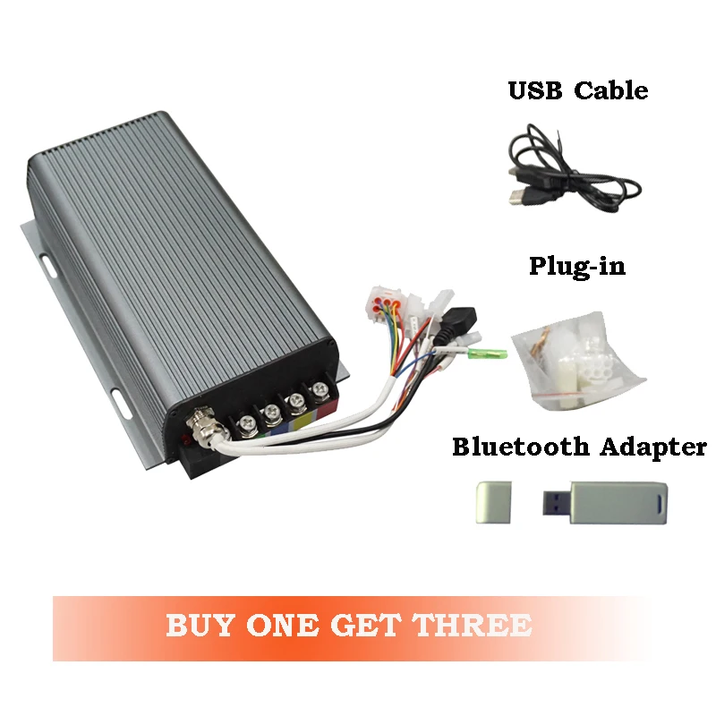 Siaecosys Electric Bicycle Scooter Controller BLDC Type 80A Sabvoton SVMC60080 With CE Approvel With Bluetooth Adapter