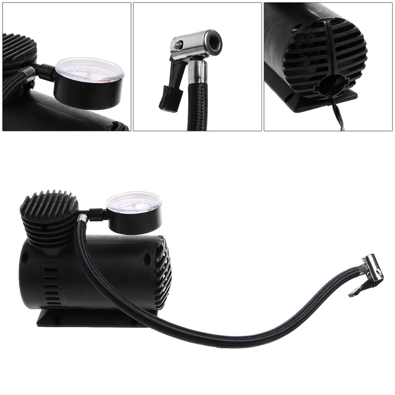 2024 New 300PSI ElectricTire Tyre Inflator Pressure Gauge Tester 12V Air Compressor Pump Universal For Vehicle Motorcycle Car