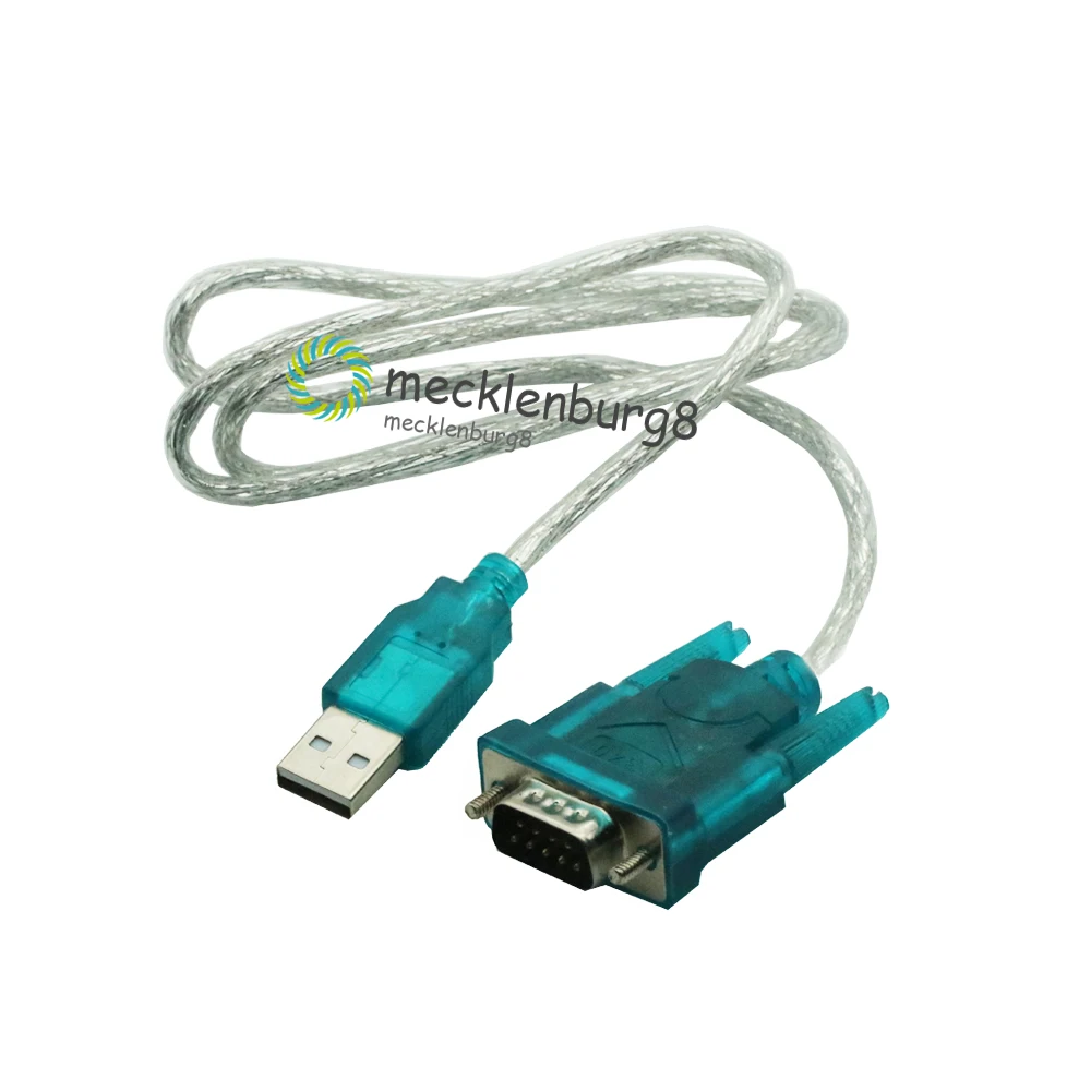 10 pieces. CH340 USB to RS232 COM Ports and Connectors serial 9 Pins DB9 Adapter Cable Support Windows7 for PC PDA GPS wholesale