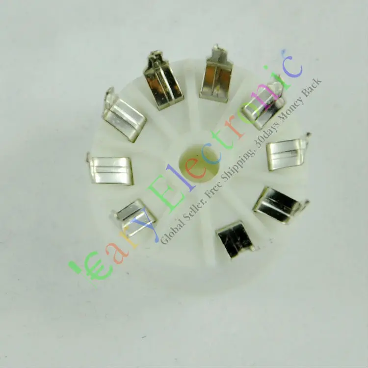 

Wholesale and retail 4pc 9PIN PCB ceramics VACCUM TUBE SOCKET SAVER FOR 12AU7 12AX7B ECC83 radio HIFI free shipping