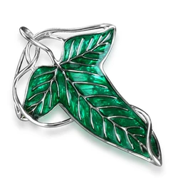 Cosplay Arwen's Evenstar Elf Princess Brooches LOTR Hobbit Elven Green Leaf Brooch LOTR for Women Fashion