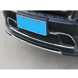 For Jeep Cherokee 2014-2016 ABS Exterior Car Styling Front Bumper Decorative Strip Sticker Cover Trim Molding