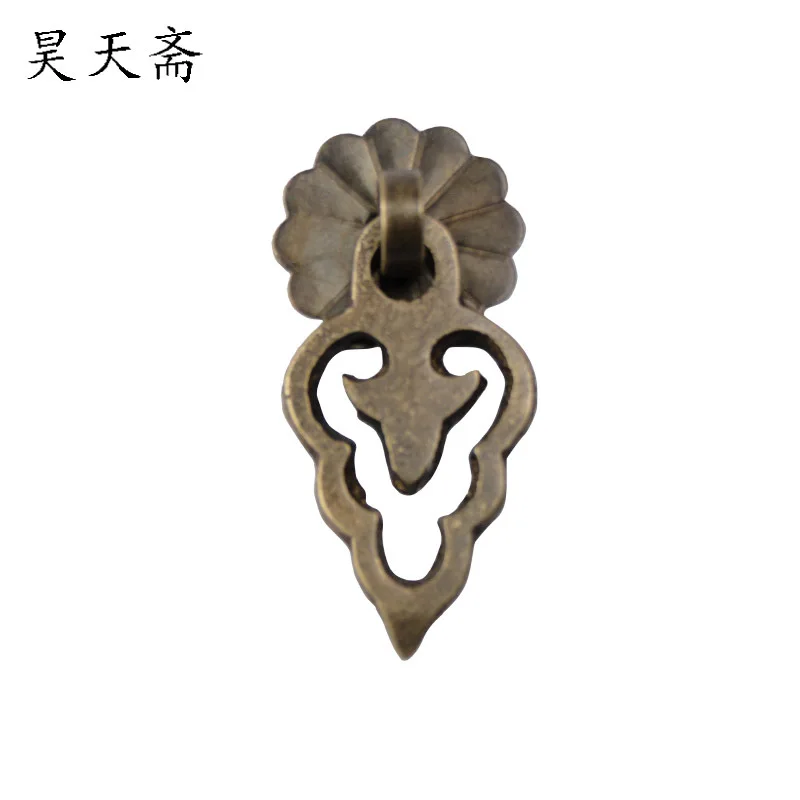 

[Haotian vegetarian Chinese antique Ming and Qing furniture] bronze copper copper handle copper handle HTE-150