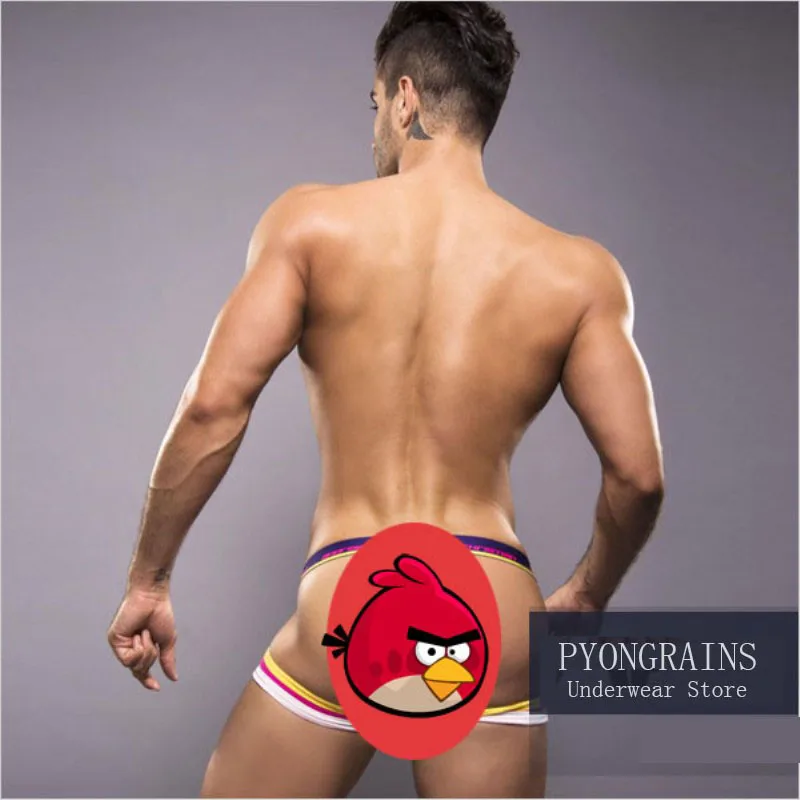 PYONGRAINS Sexy Men Underwear Personal Briefs Bikini G-string Thong Jockstrap Tanga Gay Underwear Shorts T-back Penis Pouch