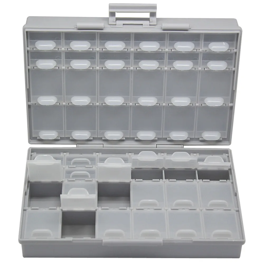 AideTek BOX-ALL-48 Compartments SMD SMT capacitor BOX organizer surface mount Electronics Storage plasitc toolbox