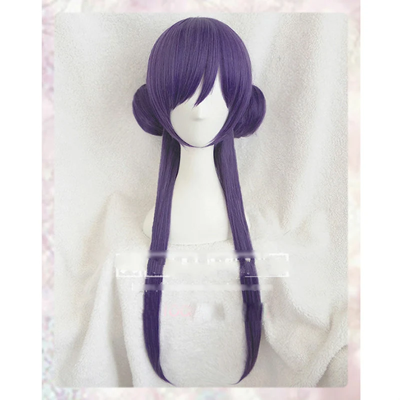 

love live! Nozomi Tojo Wakening 18inch Purple Medium Oblique Fringe Synthetic Hair Cosplay Full Wigs+Wig Cap