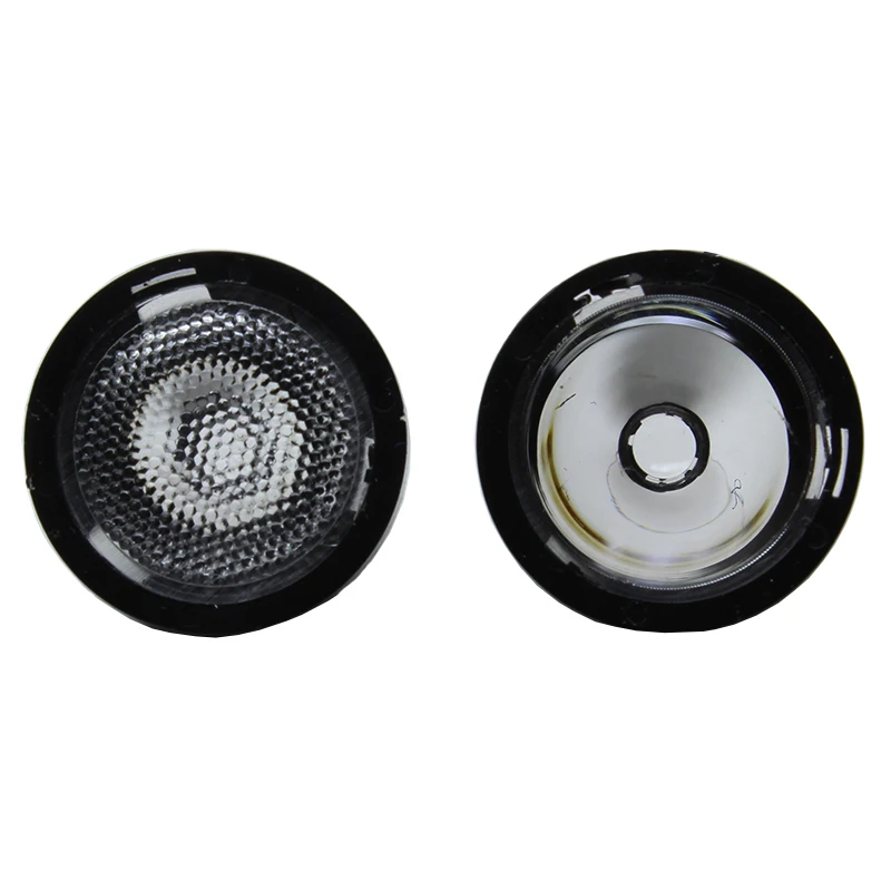 10-100PCS 23.5mm  LED Lens 15 30 45 60 Degree Black White Holder For  XPPE XPG XTE Or 3535 3030 High Power LED Light