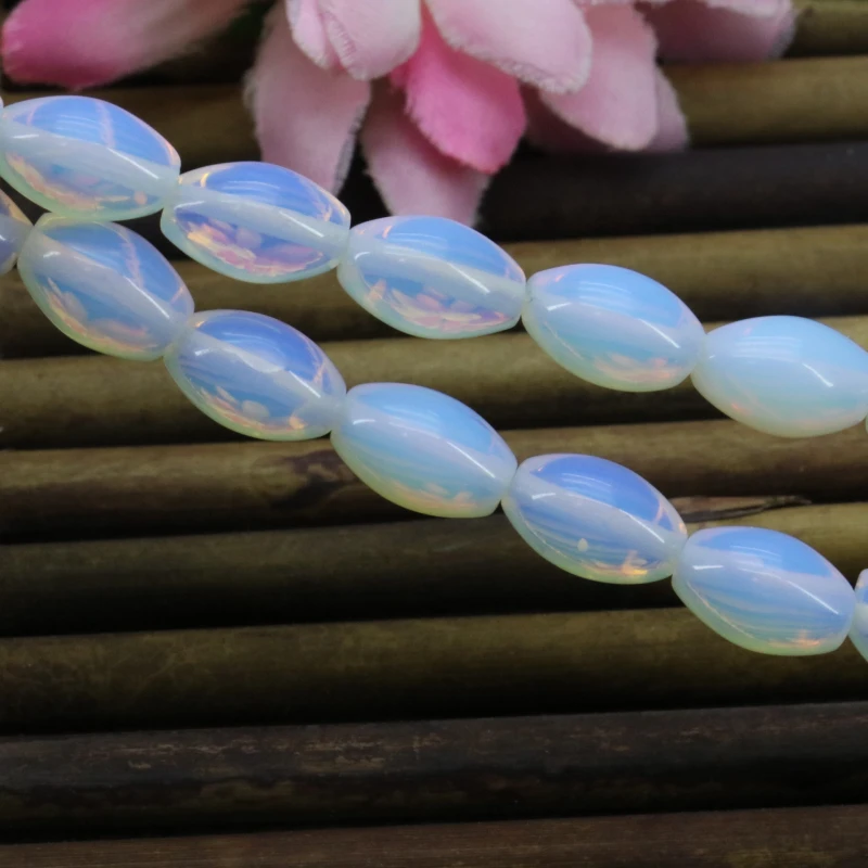 

Olive Shape Opal Loose Beads 7x12mm 15" DIY Stone Women Jewelry Making Design Wholesale