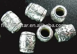 

FREE SHIPPING 240Pcs Tibetan silver columniform spacer beads A756