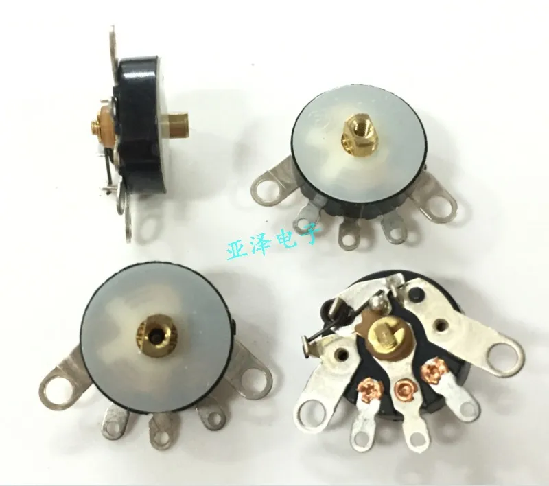 Taiwan F Puyao 12 Rotating Potentiometer with Switch B100 Euro Piercing Hole Foot Rotating Switch Potentiometer