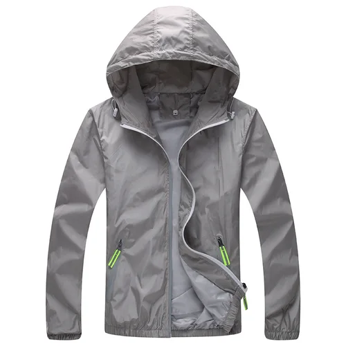 Imagen 2 del producto Primavera hombres/mujeres delgada chaqueta reflectante 3M ultraligera hombres impermeable prendas de vestir rompevientos abrigo Veste Homme Softshell abrigos
