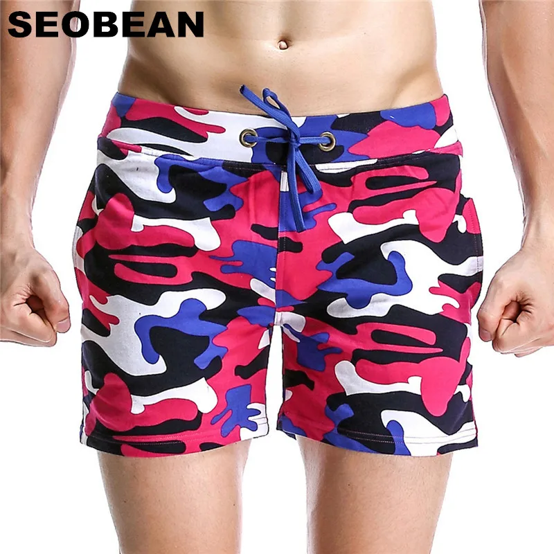 SEOBEAN Camouflage Shorts Men Casual Shorts Fitness Men Bermuda Cotton Jogger Sweatpants