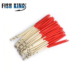 NGB 10pcs/lot 2 colours Peacock Feather Float  hard tail type fishing float bobber with rings for fishing