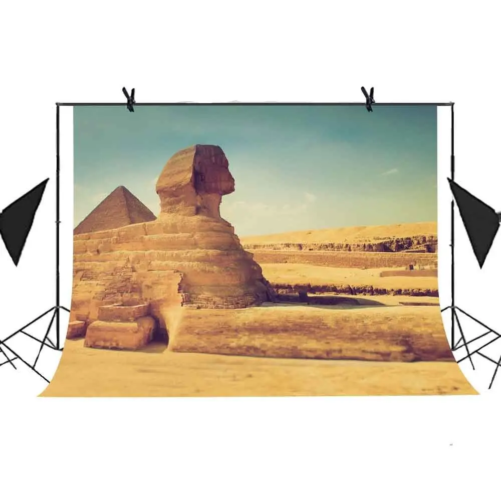 

Pyramid Giza Egypt Sphinx backdrop polyester or Vinyl cloth High quality Computer print party Photography Backgrounds