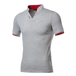 2023 Summer New Arrival Stand Collar Polo Shirt Men Short Sleeve Casual Slim Fit Mens Polo Homme Cotton Mens Polos Drop Shipping