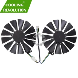 Diameter 95MM graphics card fan for ASUS CERBERUS GeForce GTX1070TI A8G GDDR5 T129215SM FDC10M12S9-C DC12V 0.25A 4PIM