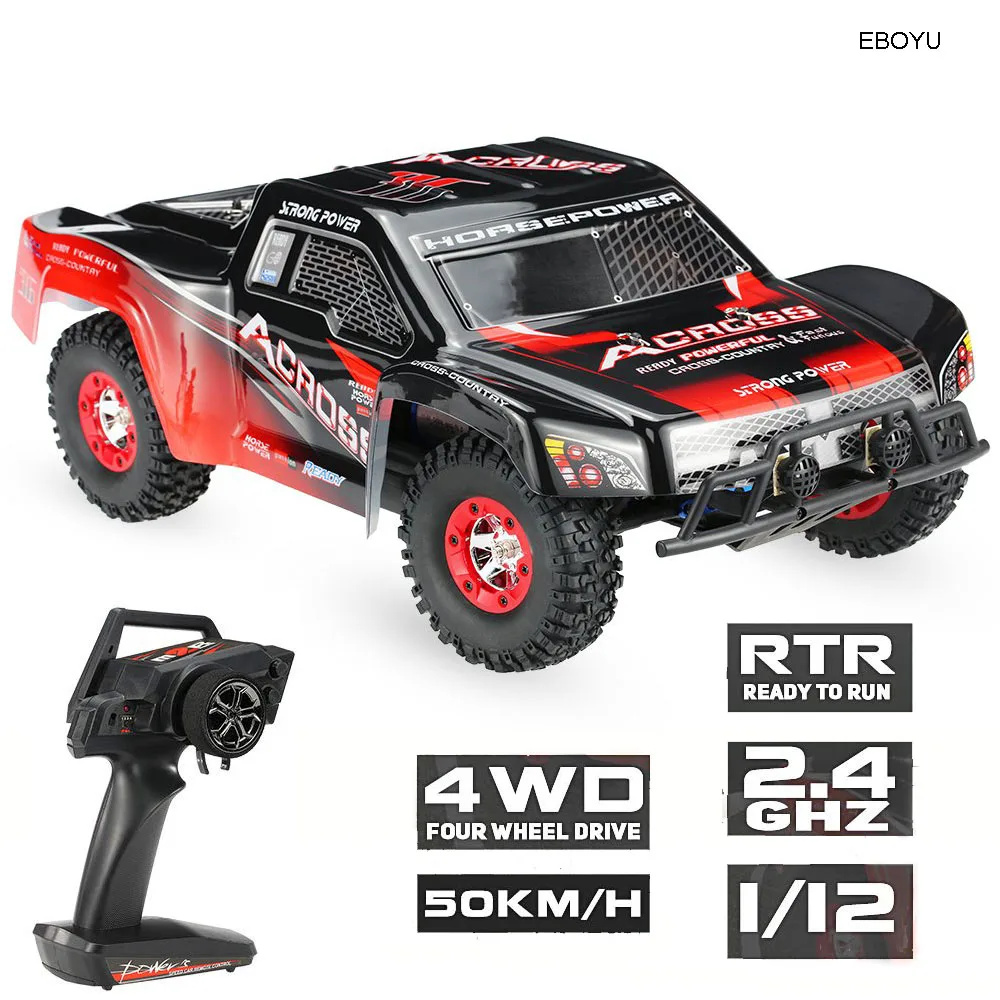 Wltoys 12423 Remote Control Racing Car 1:12 RC Car 2.4G 4WD Electric Brushed Short Course RC Car RTR