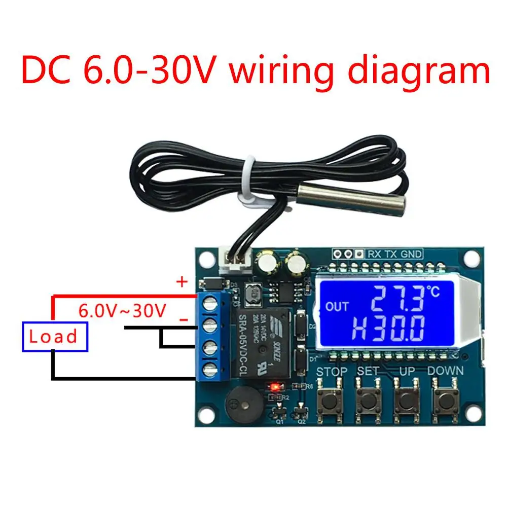 Temperatura Regolatore di Velocità della Ventola Modulo Digitale Termostato di Raffreddamento di Riscaldamento Regolatore di Temperatura Display LCD