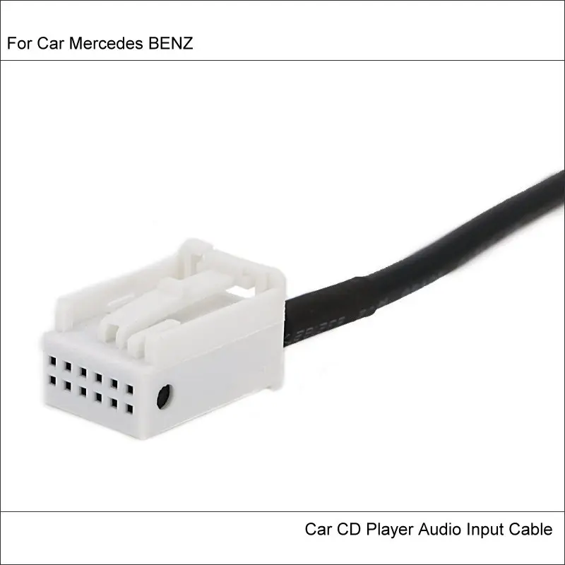 For Mercedes Benz W169/W245/W203/W209/W164/W251/W221 Original Plugs AUX Adapter 3.5mm Connector Car Audio Media Cable Data Wire