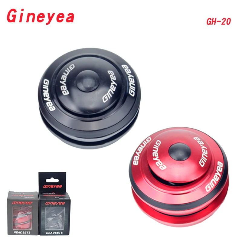 Gineyea-aluminum alloy bicycle bearing Bowl set, front fork, straight head tube frame, semi hidden headset, 44mm