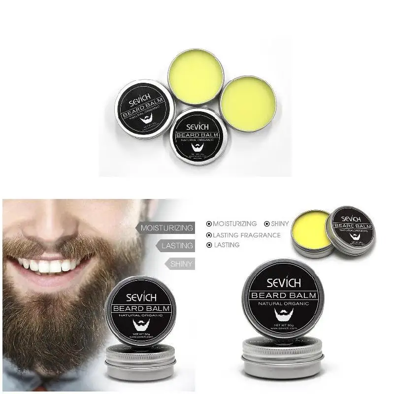 High Quality Natural Beard Oil Conditioner Balm Growth Organic Moustache Wax for Beard Styling