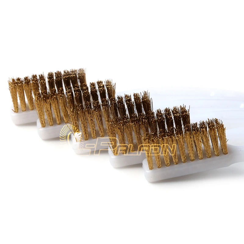 1 piece 3*10 lines Brass Wire Brush Derusting Brush Surface Cleaning Brush Paint Removal Brush