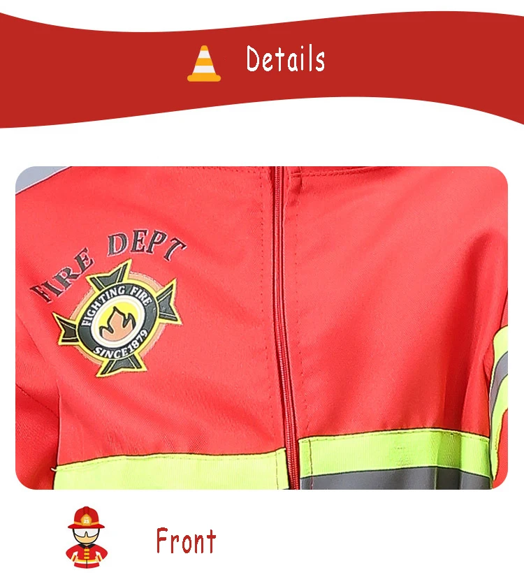 Disfraz Sam de bombero para niños, ropa de fiesta de cumpleaños, uniforme de Cosplay de Halloween para niñas y niños