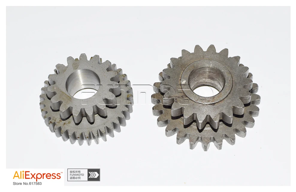 double gears and tensioner fit for JIANSHE 400 ATV  15/34 teeth and 18/24 teeth