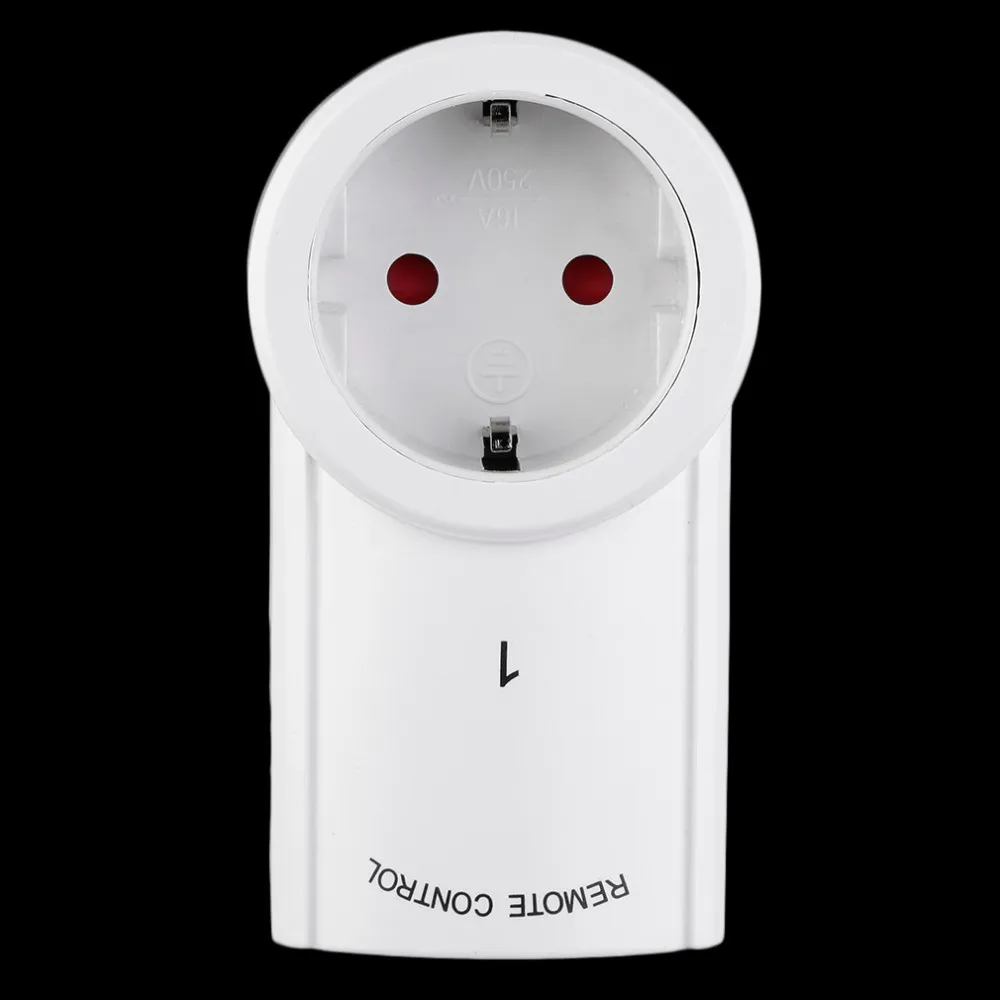 433.92MHz  Wireless Remote Control Home House Power Outlet Light Switch Socket +1 Remote EU Connector Plug