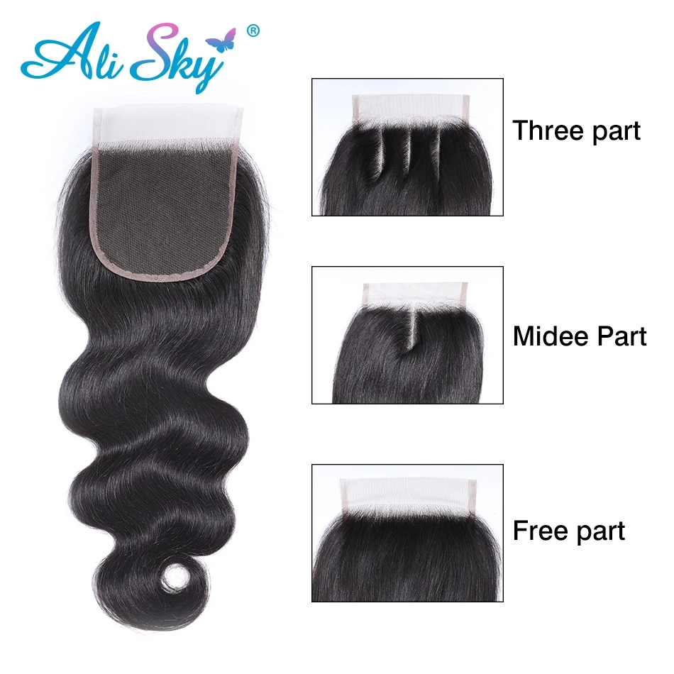 Immagine 4: 20 22 pollici 13x4 frontale in pizzo onda del corpo 4x4 5x5 chiusura in pizzo trasparente capelli Remy brasiliani 100% capelli umani economici morbidi prepizzicati