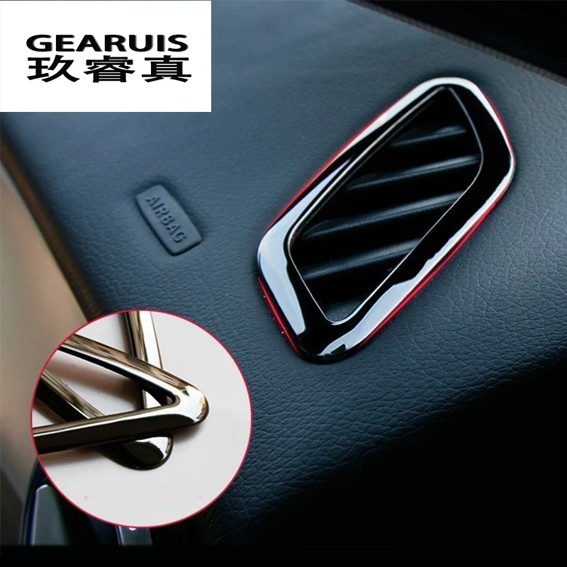 Car-styling Dashboard Air Conditioning Vent Cover Sticker Trim For Mercedes Benz CLA GLA A Class W117 C117 W176 X156 Accessories