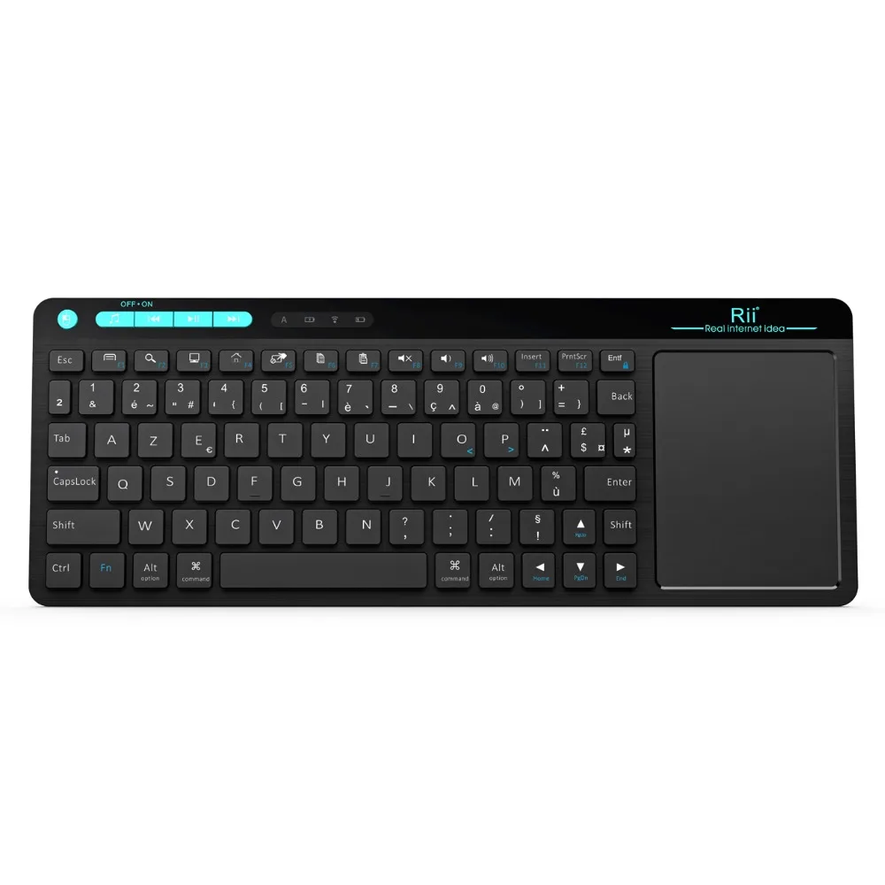 Original Rii K18 Mini French Keyboard With Large Size Touchpad For PC,Google Smart TV,HTPC IPTV,Android Box