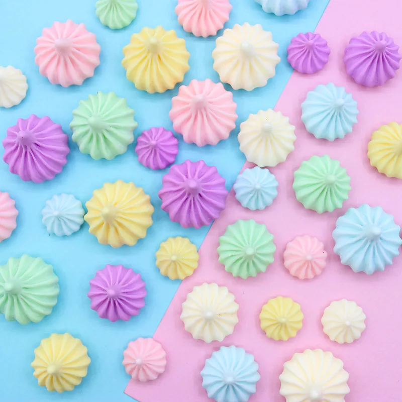 حلوى صناعية للمنزل ، نموذج كريم Meringue Sugar ، ديكور يدوي مصغر ، ديكور حديقة خرافية ، إكسسوارات DIY ، 10 قطعة #2