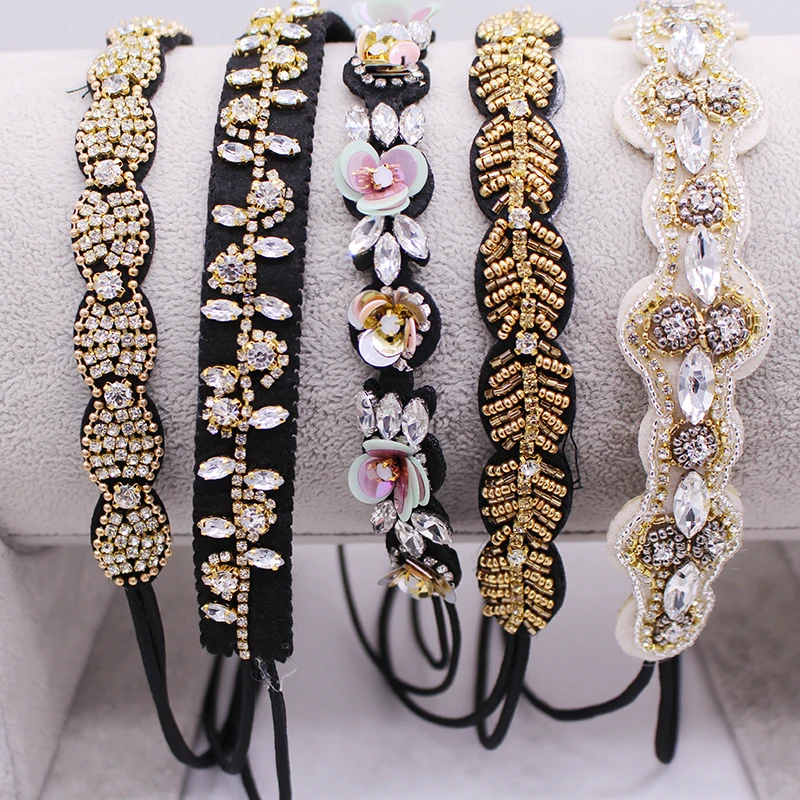 Metting Joura geometryczny pałąk Rhinestone dostosowane opaska do włosów dla kobiet i dziewcząt akcesoria do włosów biżuteria Hairband