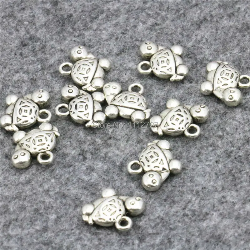 5PCS Copper Finding Pendant For Accessory Longevity Tortoise Shape Parts 12x15mm Jewelry Making Design Women Girls Gifts Crafts