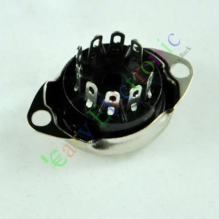 Wholesale and retail 4PCS 9 PIN VACCUM TUBE SOCKET SAVER MOUNT FR 12AX7 12AU7 ECC82 ECC83 radio parts free shipping
