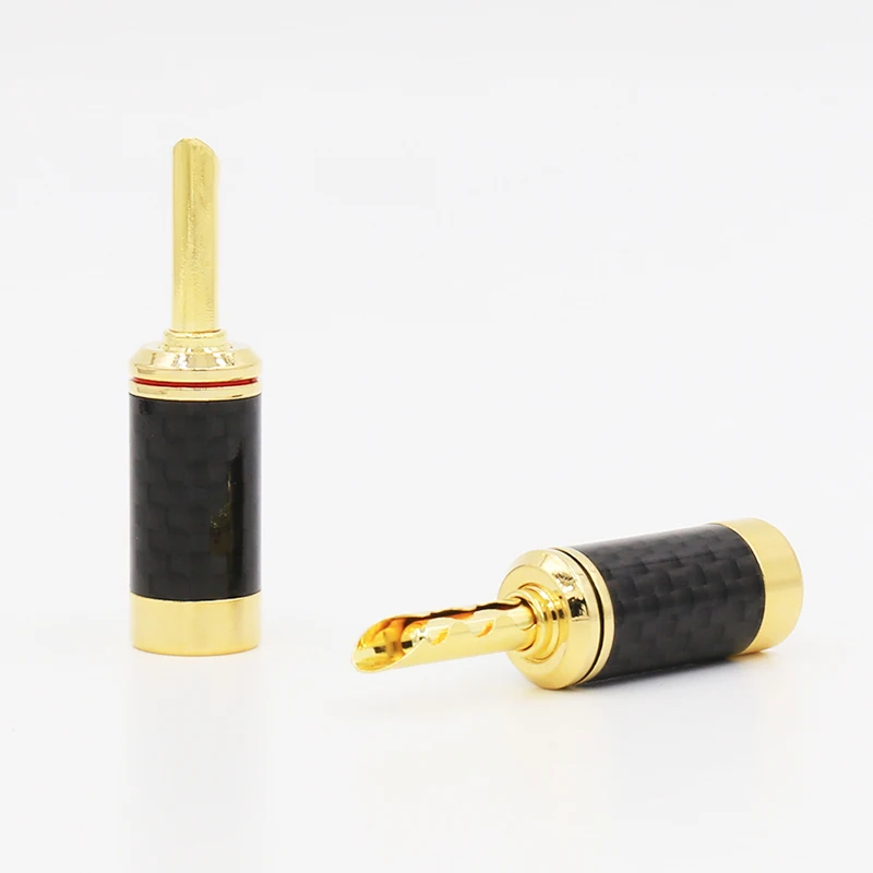 

VB443G carbon fiber Gold plated banana plug Speaker Wire Cable Banana connector