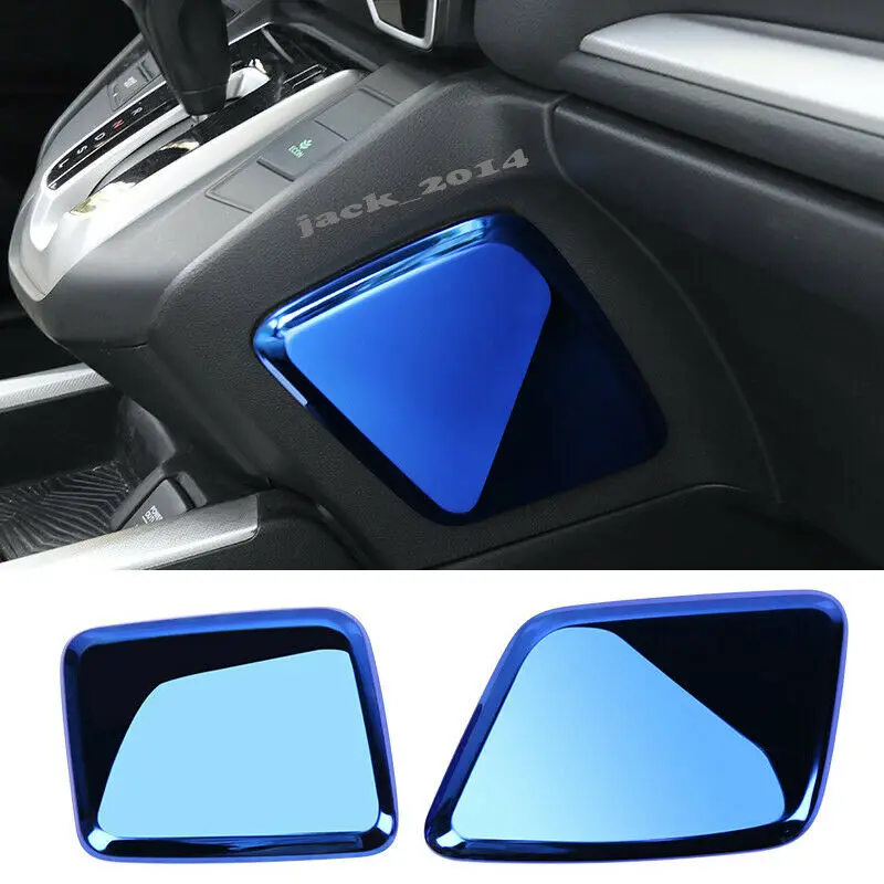 

Blue stainless Gear side Shift Box Panel Cover For Honda CRV CR-V 2017 2018 2019