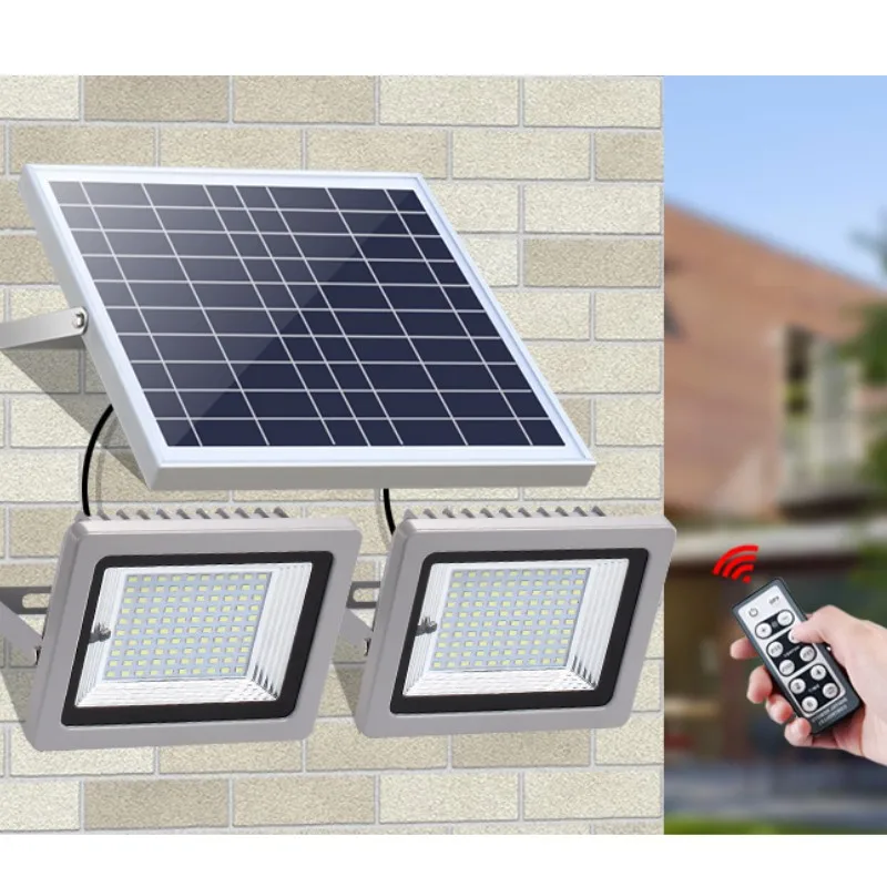 Imagem -02 - Holofotes Ip65 200w 160w 120w 72w Solar Projectores Led Outdoor Solar Lights Flood Light Paisagem Lâmpada para Lawn Garden Road