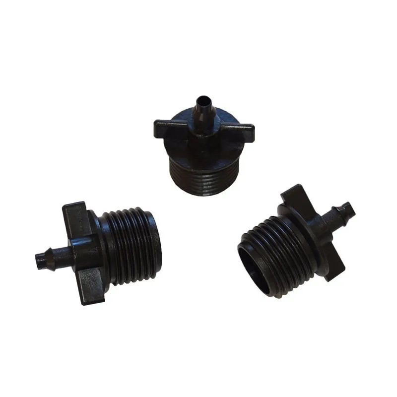 

100 шт. наружная резьба от 1/2 до 4/7, соединитель для шланга, 4 мм, колючий адаптер для фитинга для шланга