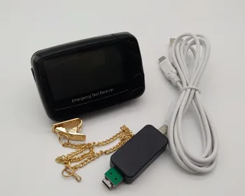 Emergency Text Receiver Wireless Numberic Pager Calling System with Program Cable Editter, Multi-language Pocsag Pager for HAM