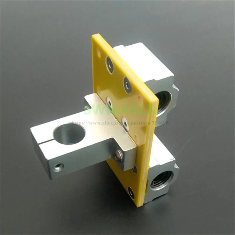 Reprap Prusa i3 3D printer parts X axis Metal exturder carriage aluminum alloy for MK8 bowden feeding hotend