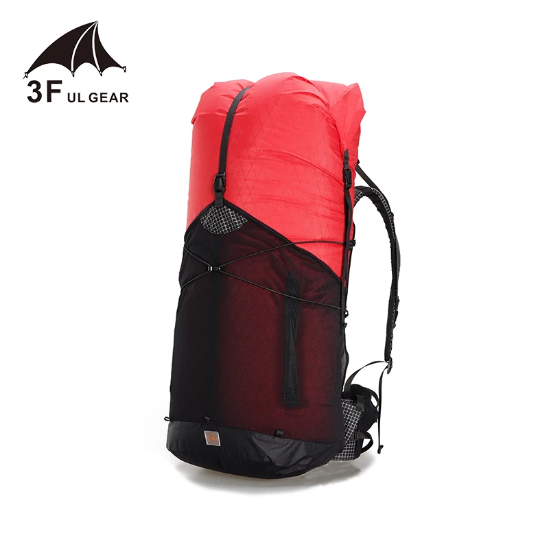 Mochila de escalada XPAC grande 3F UL GEAR 55L, bolsa ligera y duradera para viajes, acampada y senderismo